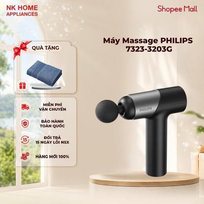 Máy Massage Cầm Tay PHILIPS 7323-3203G Với 7 cấp độ điều chỉnh,Kết hợp 6 đầu massage chuyên dụng