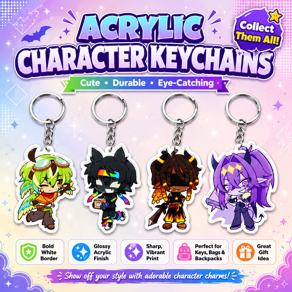 Unstable Universe Protag Epoxy Keychain- decor shop