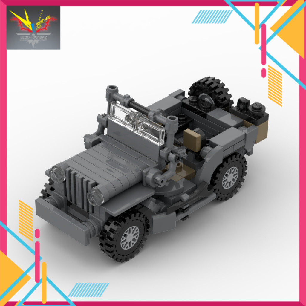 Đồ Chơi Lắp Ráp Moc Army Quân Sự WW2 G503 Jeep