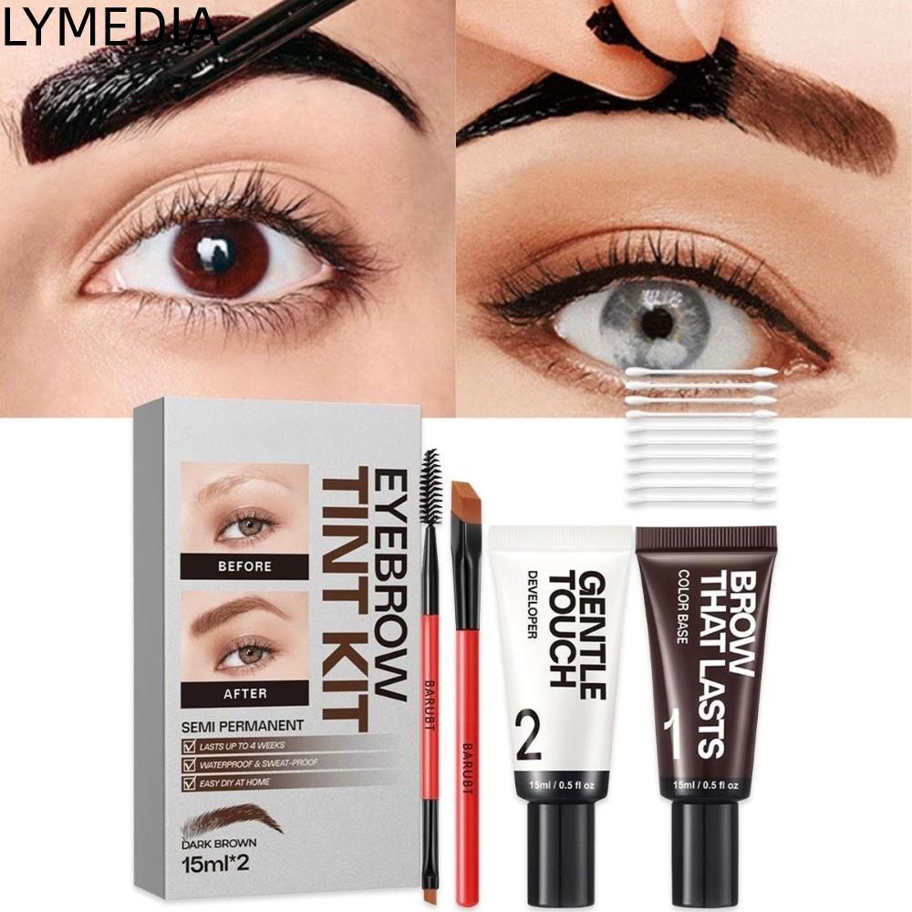Bộ Tint Lông Mày LYMEDIA, Chống Mồ Hôi Bán Vĩnh Viễn Chống Mồ Hôi, Hiệu Ứng Lâu Dài Tự Nhiên Thuốc N