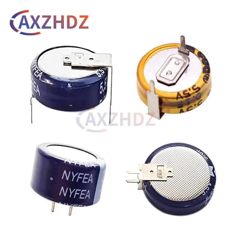 5 Chiếc 5.5V 0.1F 0.22F 0.33F 0.47F 1F 1.5F Tụ Điện Farad Loại C Loại H Loại V 5V5 Tụ Nút Điện Dung 