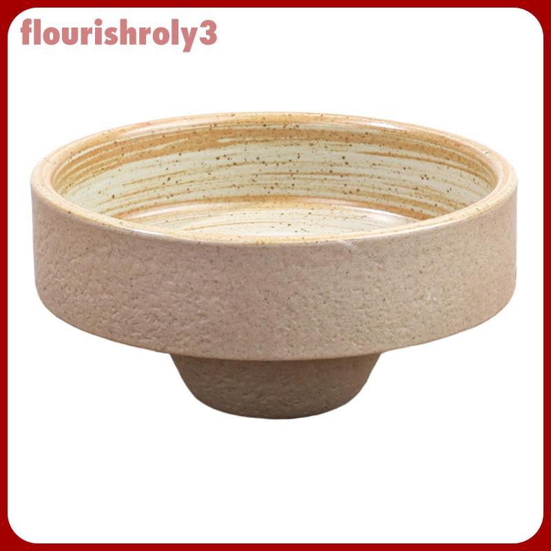 Gốm Ikebana Bát Sắp Xếp Nhỏ Đế Giữ Đồ Gốm Hoa