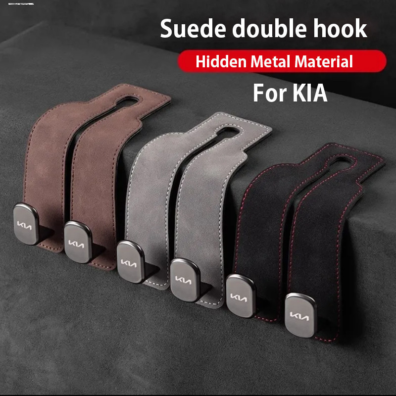 Kia Xe Móc Cho Nội Thất Ô Tô Phụ Kiện Ô Tô Túi Móc Giá Đỡ Móc Đôi Cho Kia logo RIO K5 k3 K2 Picanto 
