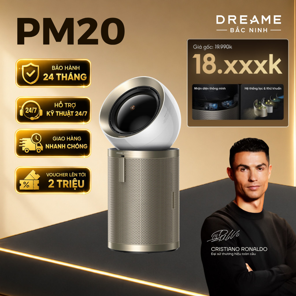 Dreame PM20/ PM10/ PM NEO | Máy Lọc Không Khí Thông Minh | Lọc 4 Lớp | Giá tốt