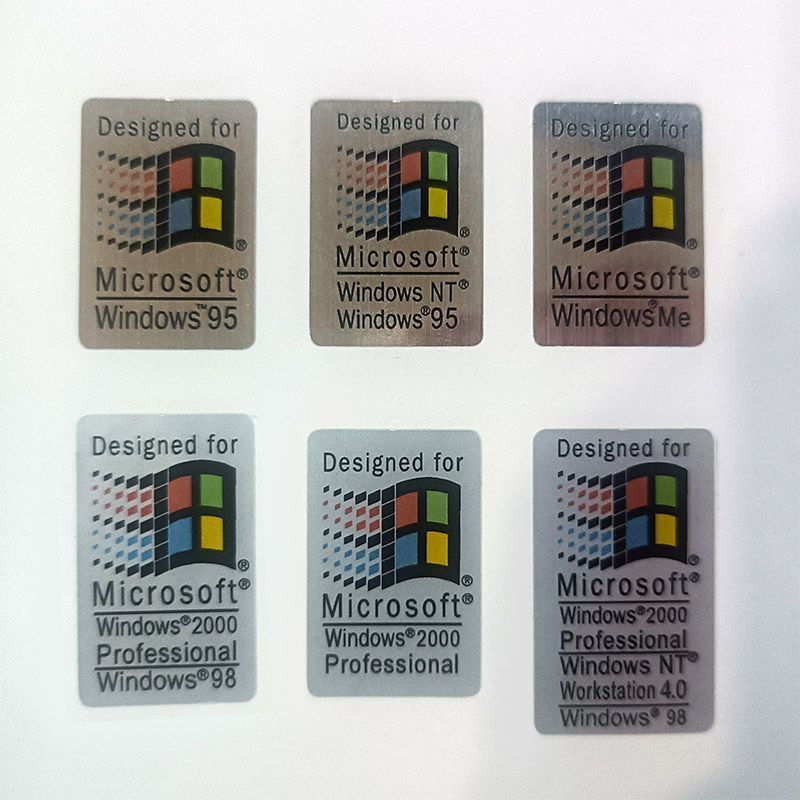 Nostalgic stickers win98The new stickers are waterproof win95System10y The replica laptop features a