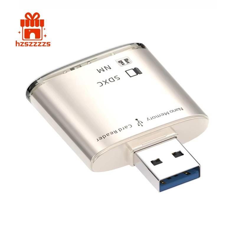 8GB-128GB USB 3.0 Đầu Đọc Thẻ SDXC Cho NM Nano Thẻ Nhớ Viết Adapter Laptop PC Mở Rộng Chuyển Đổi Vàn