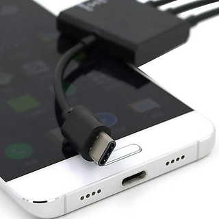 Cáp OTG Type-C ra 3 cổng USB Hub OTG Type-C