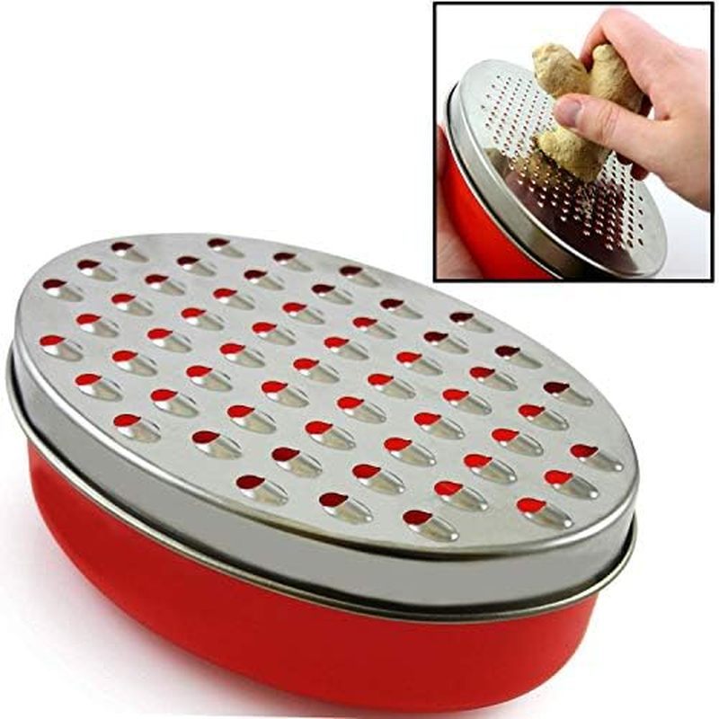 Dụng cụ bào phô mai Citrus Lemon Zester có hộp đựng thực phẩm & Nắp - Hoàn Hảo Cho Phô Mai Parmesan 