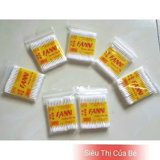 6 Gói tăm bông ngoáy tai Fanni cho bé-bé sơ sinh