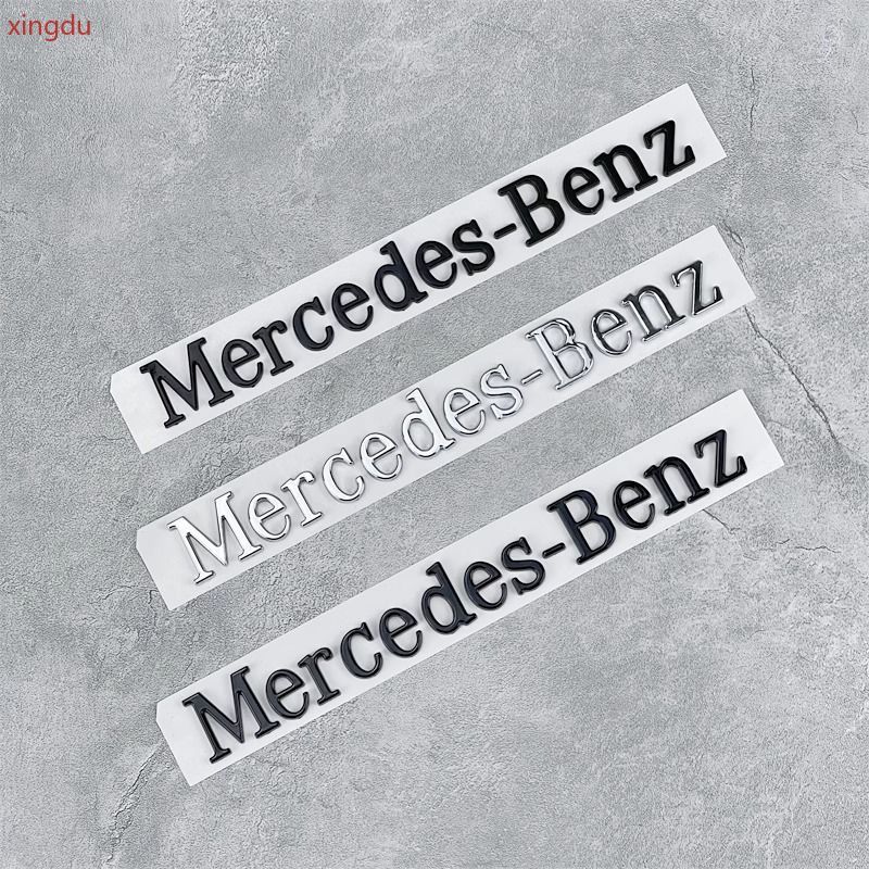 Mercedes Benz Logo Tiếng Anh Mercedes Benz Mới C-Class A-Class E-Class GLC GLB Đuôi Sau Logo Mercede