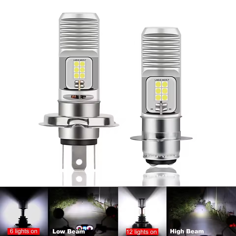T19 H4 LED Headlight White / Yellow Light for Motorcycles