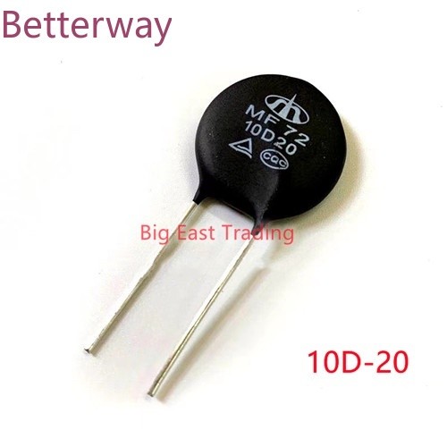 5 Chiếc Điện Trở Cao Cấp Loại Nguồn Điện MF72 10D-20 10D20 Đảm Bảo Chất Lượng Mới betterway