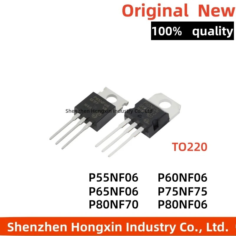 5 CÁI STP60NF06 P65NF06 P55NF06 P75NF75 P80NF70 TO220 bóng bán dẫn hiệu ứng trường Bán buôn