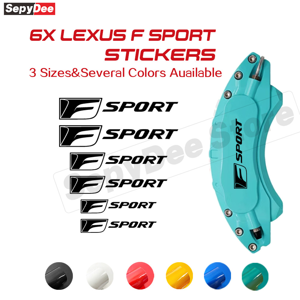 Đua Phanh Caliper Đề Can F SPORT Logo Dán Chịu Nhiệt Cao Vinyl Dán Phù Hợp Với Lexus F Sport Series 
