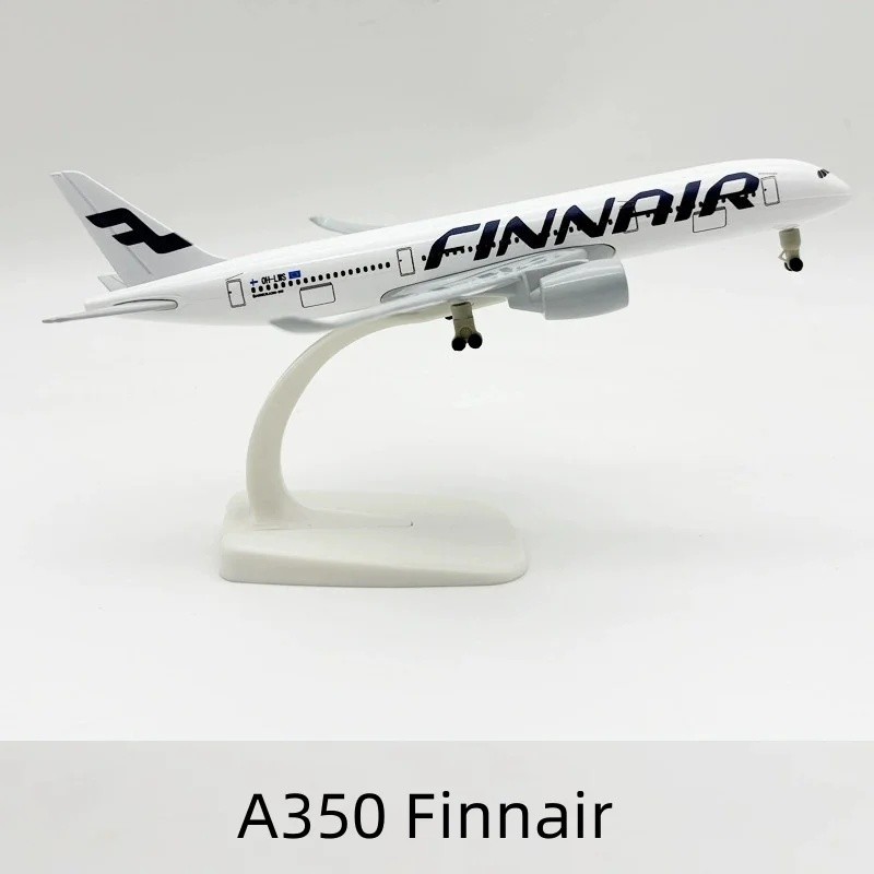 FZ 20CM A350 Bộ máy bay Finnair Kim loại hợp kim Máy bay Diecast có bánh xe Airbus 350 Mô hình máy b