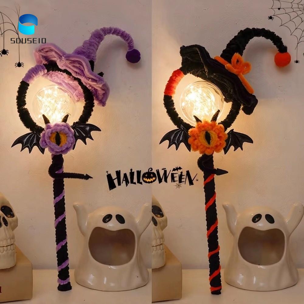 TAYLOR1 Halloween DIY Fairy Stick, Bộ DIY Có Thể Uốn Cong Halloween Magic Wand, Sáng Tạo Handmade Bậ
