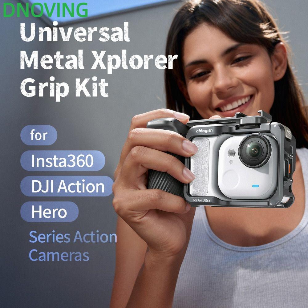 DNOVING Street Grip Vlog Holder, Nút chụp bằng hợp kim nhôm Xplorer Grip Kit Handle, Nhẹ cho DJI Act
