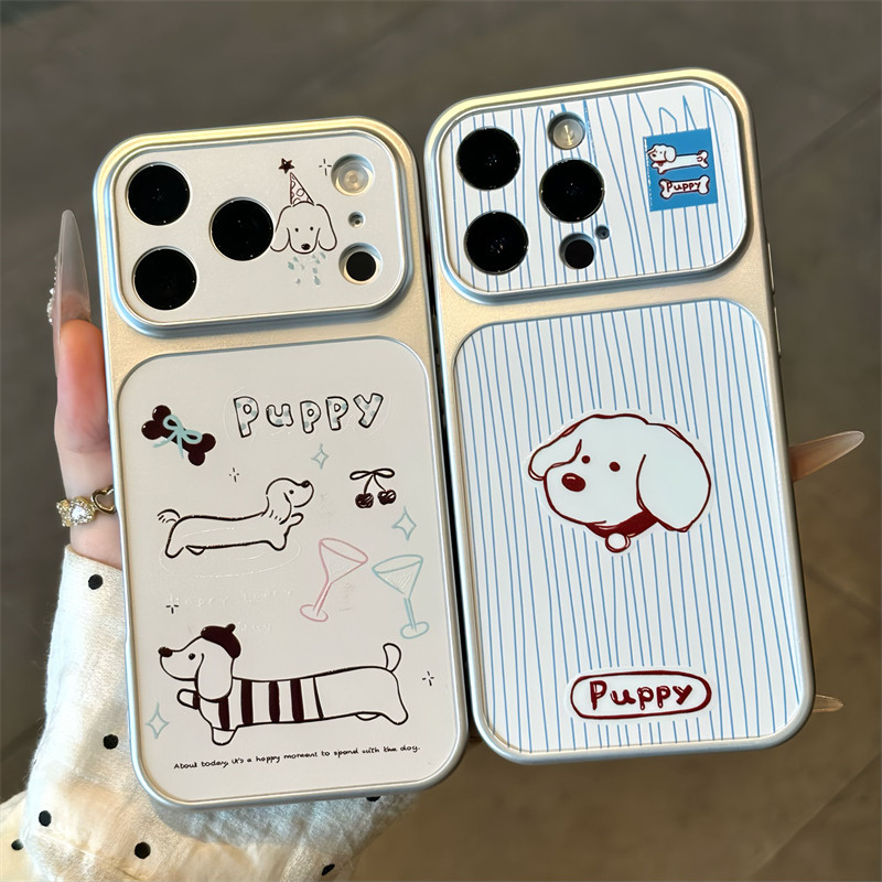 Brown Line Dachshund Thích Hợp Cho Apple 17promax Vỏ Điện Thoại 16Pro Huawei Mate80 / 70 Phong Cách 