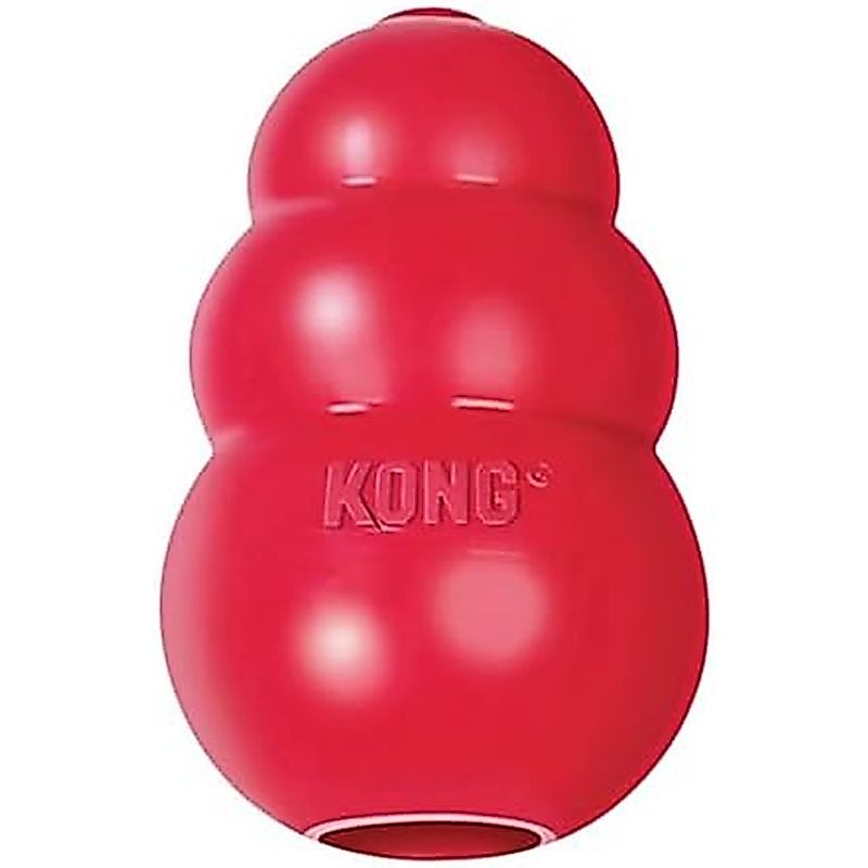 KONG Classic Stuffable Dog Toy - Fetch & Chew Toy for Dogs - Treat-Filling Capabilities & Erratic Bo
