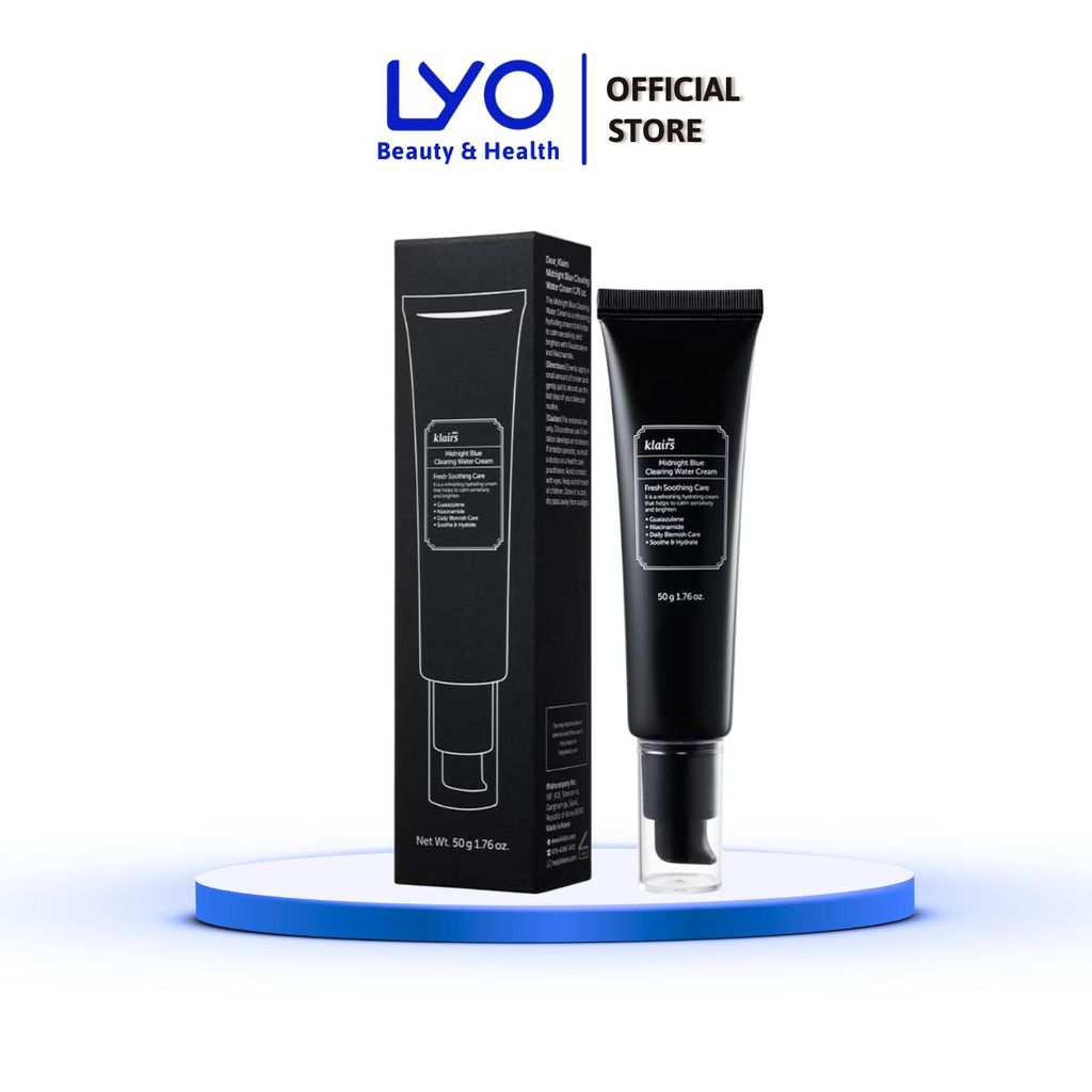 Kem dưỡng phục hồi da ban đêm Dear, Klairs Midnight Blue Calming 50g - Clearing Water Cream LYO OFFI