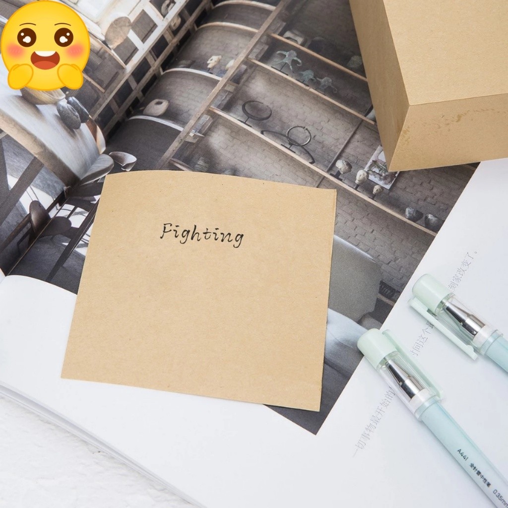Giấy note ghi chú 400 tờ trơn đa năng, không chứa keo-AENEA