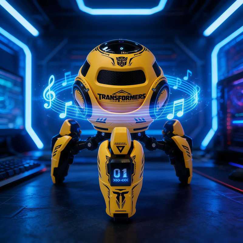 Transformers y17 Âm Thanh Bluetooth Không Dây 5.4 Loa Siêu Trầm Pháo Thép Nhỏ Bluetooth Treble Loa D