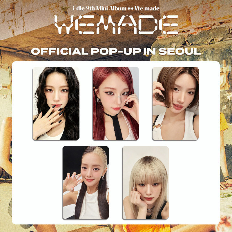 1-13 chiếc IDLE Chúng tôi đã làm Album Mini thứ 9 Lomo Cards SYNCOPATION Động lực YUQI PPMQ CHÚNG TÔ