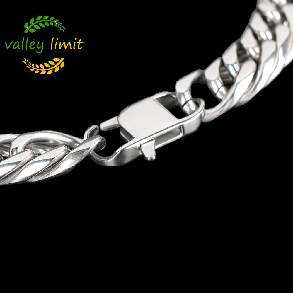 valley limit VALLEY LIMIT Punk Style Punk Chain Curb Steel Nam giới