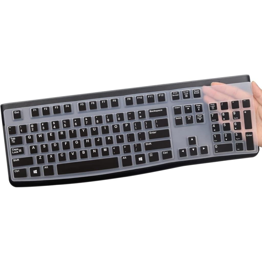 Vỏ Bàn Phím Silicon Cho Logitech K120 & MK120 Bàn Phím Có Dây USB Để Bàn Tiện Dụng, Bàn Phím Logitec