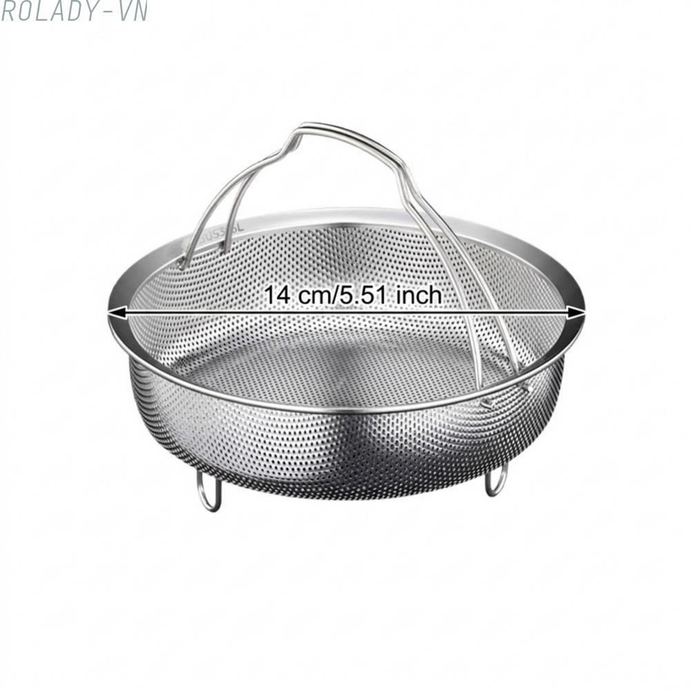 #ROYALLADY#316L Steamer Basket Thick 316L Stainless Steel Unique Water Separation