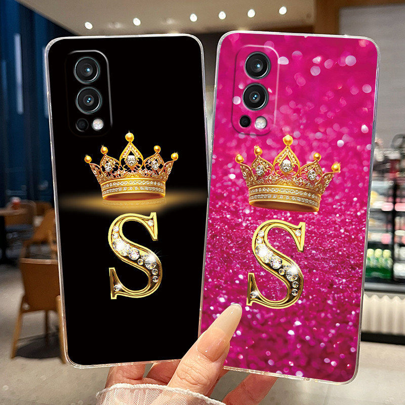 Ốp Lưng Cho OnePlus Nord 2 5G DN2101 DN2103 Ốp Điện Thoại Trong Suốt Mềm TPU Thời Trang Chữ Cái Ban 
