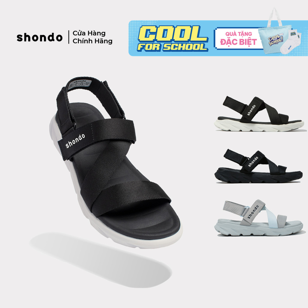 Giày Sandal Unisex F6S Shondo Ngăn Mùi Nhẹ Chân Nhiều Màu