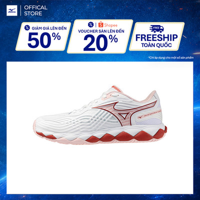 Giày Tennis NỮ WAVE ENFORCE TOUR 2 AC - Hồng Trắng - 61GA260162