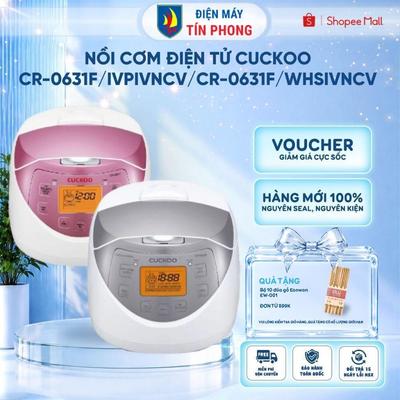 Nồi Cơm Điện Tử Cuckoo CR-0631F/IVPIVNCV - CR-0631F/WHSIVNCV 1L  | Bảo hành chính hãng