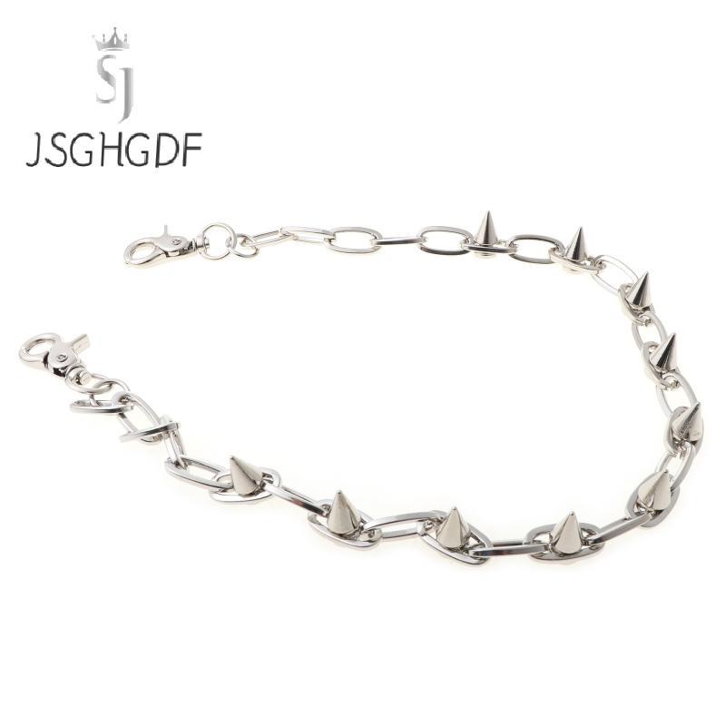 JSGHGDF * Niche Spike Chain Wallet Chain Pants Pocket Chain cho quần Thắt lưng Jeans