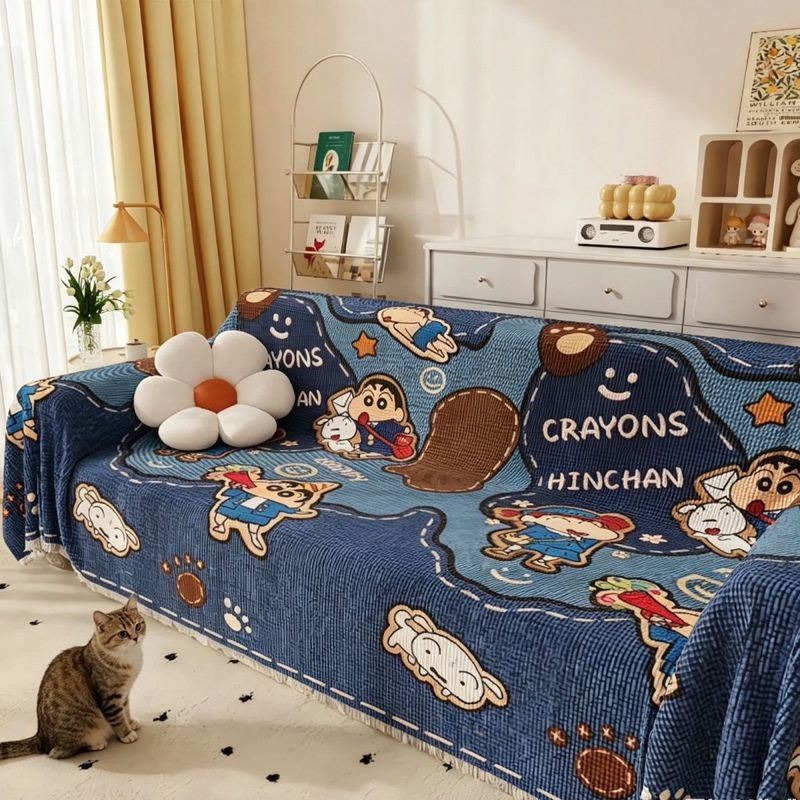 Dày Waffle Chống Va Đập Khăn Sofa Full Cover One Piece Chống Trơn Trượt Sofa Đệm Bao Da Sofa Bao Vải
