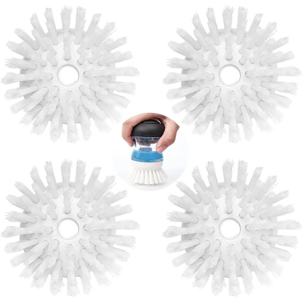 4 Gói Bàn Chải Đổ Lại Cho Bàn Chải Đĩa OXO Đổ Lại B, Đầu Bàn Chải Thay Thế Đĩa OXO Đầu Thay Thế (Trò
