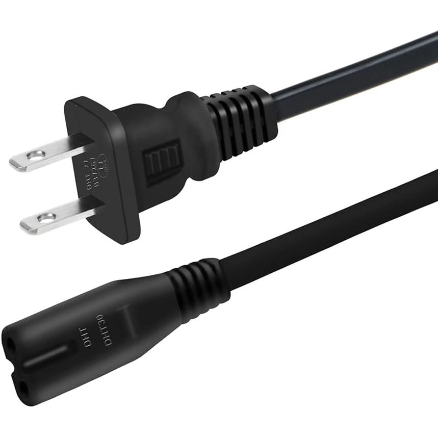 Dây nguồn AC 2 chấu dài 6ft đạt chuẩn UL, tương thích với MERACH ‎ MR-2439   MR-2441   MR-2478 ‎ Máy
