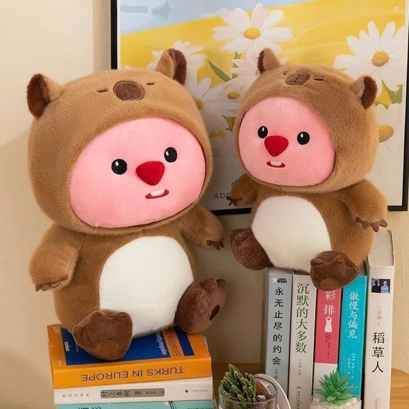 Gấu Bông Hama  Gấu Bông Loopy Cosplay Capybara - Thú Nhồi Bông Loopy Cosplay Cao Cấp HM