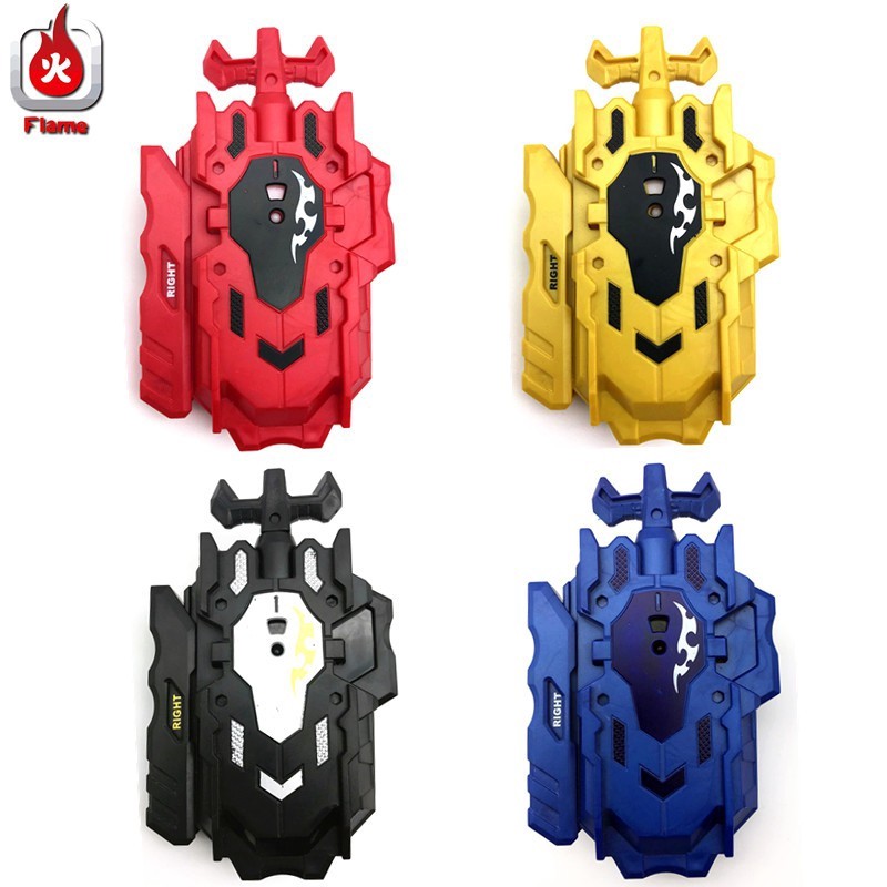 Flame Burst Spinning Top Ripcord / String Bey LR Launcher Grip Starter