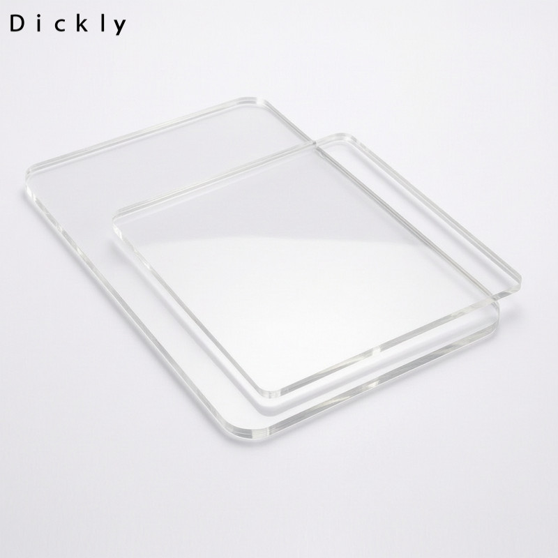 Đế dụng cụ đất sét Acrylic trong suốt DIY Tấm cán đất sét dày 10cm x 10cm x 4mm