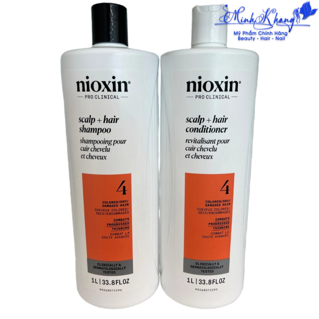 Dầu gội xả chống rụng tóc Nioxin System 4 1000mlx2 ( New 2025 ) - MK
