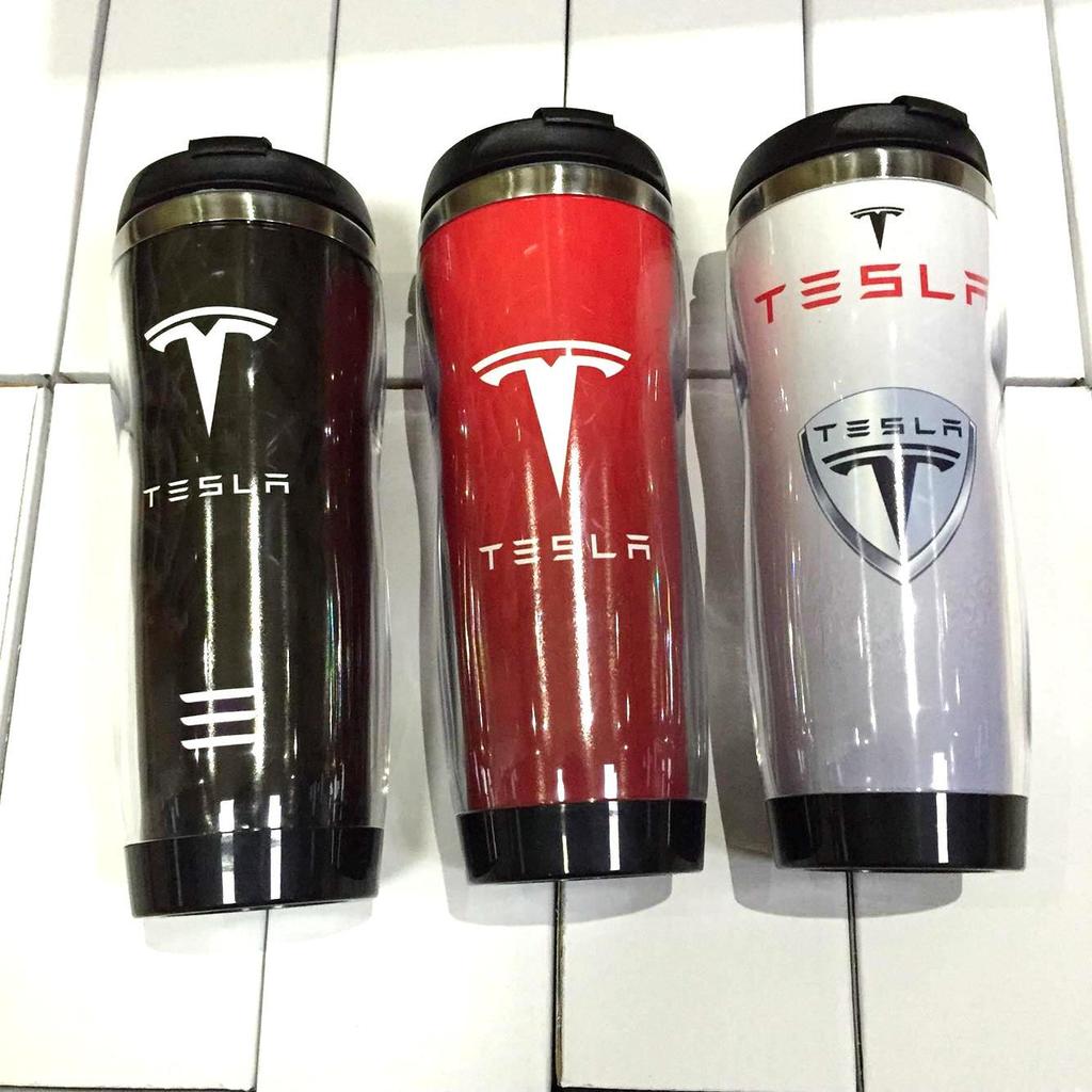 Suitable for custom gift water cups for TESLA car stores, stainless steel inner liner, custom tea cu