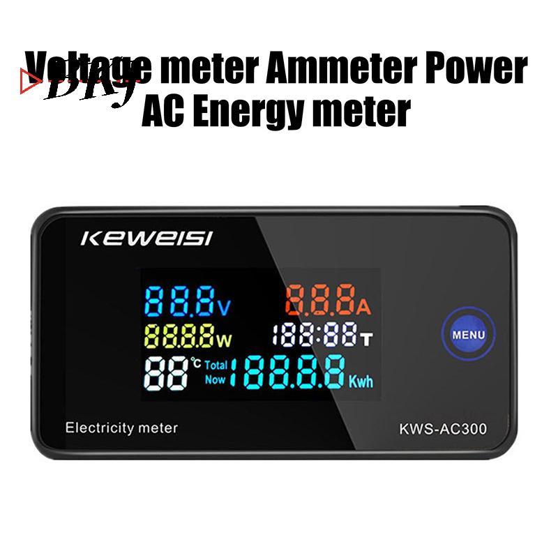 [KJ] Vôn kế AC kỹ thuật số KWS-AC300 50-300V 0-100A Công suất LED [Mới]