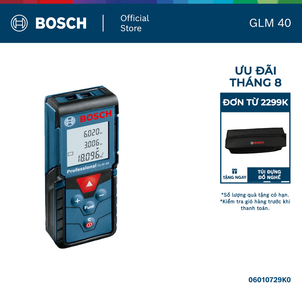 Máy đo khoảng cách laser Bosch GLM 40