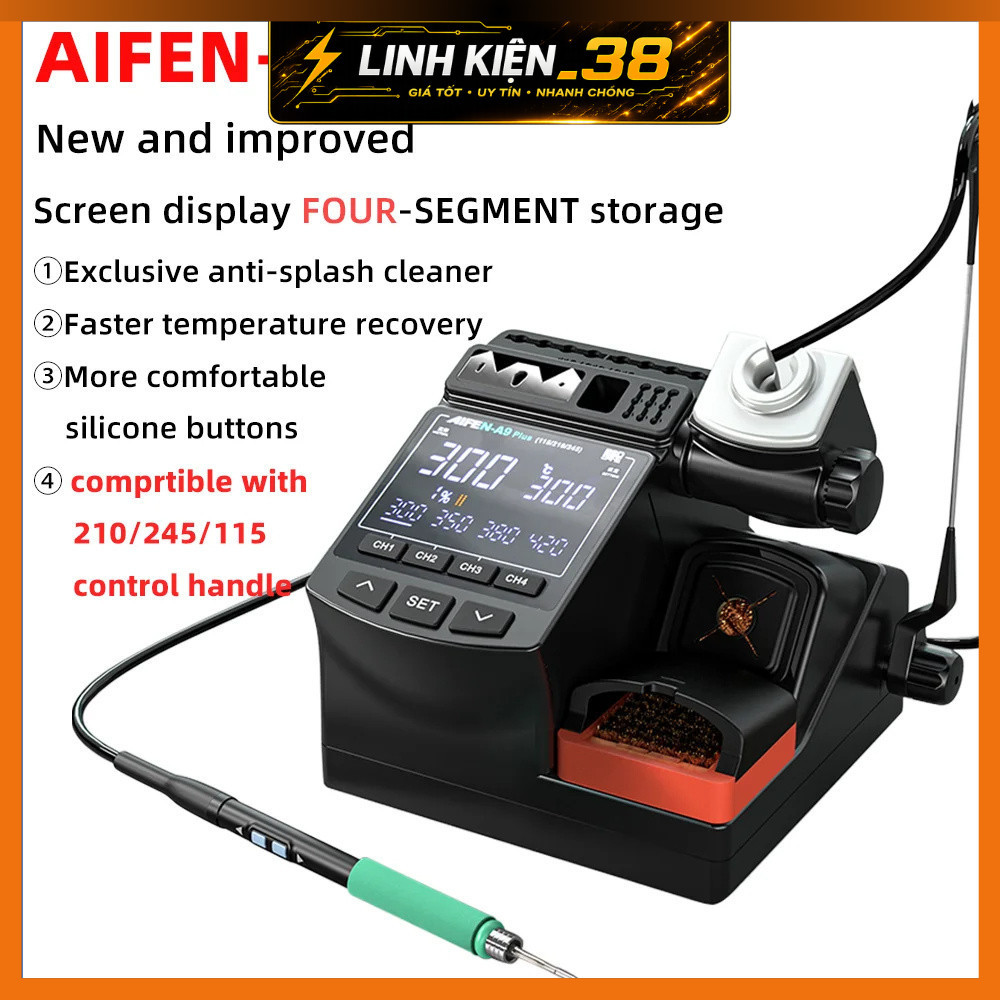 Máy hàn Aifen A9 Plus/ A9 Pro tay hàn mũi C210/ C245/ C115. linhkien_38