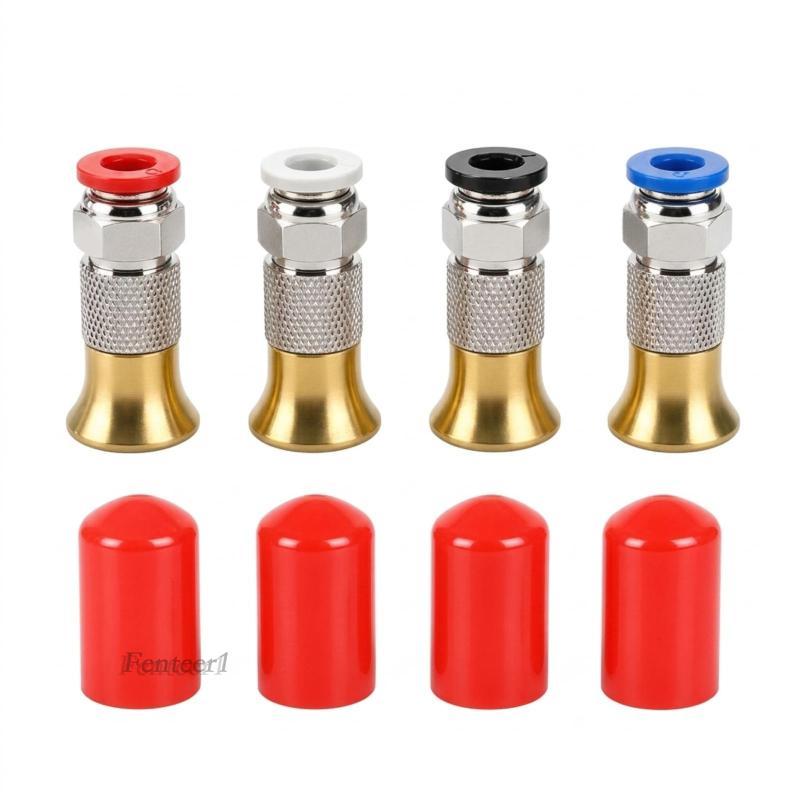 4 Miếng PC4-M6 Lắp Chống Oxy Hóa PC4-M6 Phụ Kiện Đầu Nối Khí Nén Dài Phụ Kiện Nhanh Chắc Chắn
