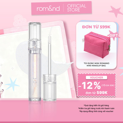[KOL x Rom&nd] Son tint bóng mịn mượt Hàn Quốc Romand Glasting Water Gloss 4.5g