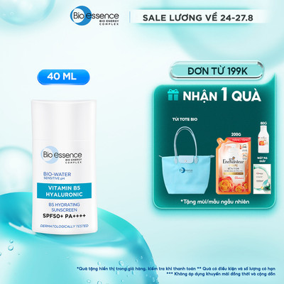 Kem chống nắng Bio-Essence SPF50+ PA+++ 40ml (Dưỡng Ẩm/ Dưỡng Trắng) - Mỏng Nhẹ Không Nhờn Dính