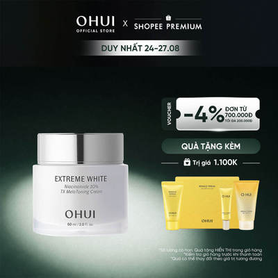 [OHUI Official] Kem dưỡng sáng chuyên sâu cải thiện sắc da OHUI Extreme White Niacinamide 10% TX MelaToning Cream 60ml